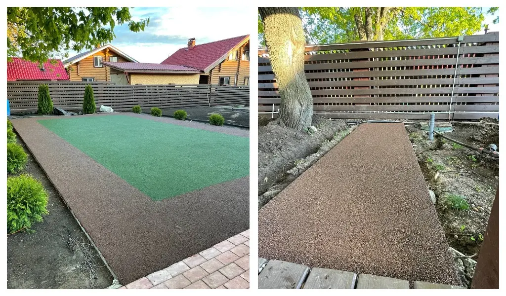 Покрытие из резиновой крошки